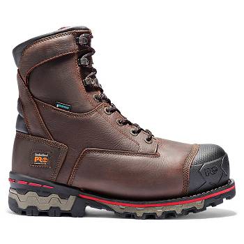 Timberland PRO Boondock 8" Comp Toe - Hnede Nepremokave Topanky Panske, T0196SK